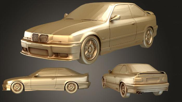 نموذج ثلاثي الأبعاد لآلة CNC السيارات والنقل سيارة BMW M3 E36